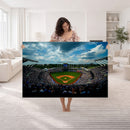 3-Panel Kauffman Stadium Wall Art Print | Large Kansas City