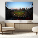 PNC Park Evening Game Triple Canvas Wall Art - Pittsburgh