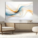 Decorative Turquoise Abstract Wave Wall Art Canvas Print