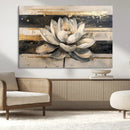 Lotus Flower Wall Art – Framed Abstract Floral Canvas by MyGreatCanvas | Canvas Wall Art Prints | Photo Prints & Wall Decor