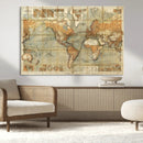 Push Pin World Map Canvas Print – Travel Tracker Wall Art by MyGreatCanvas | Canvas Wall Art Prints | Photo Prints & Wall Decor
