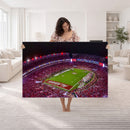 Bryant-Denny Stadium Night Game Triple Canvas Wall Art -
