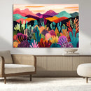 Abstract Kusama Print - Landscape Canvas Wall Art Print -