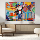 Pop Art Monopoly Man Canvas Wall Art Print - Bold and