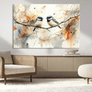 Abstract Watercolor Chickadee Bird Canvas Wall Art Print - by MyGreatCanvas | Canvas Wall Art Prints | Photo Prints & Wall Decor
