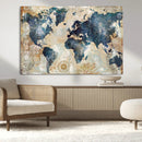 World Map Canvas Print – Framed Wall Art for Couples, by MyGreatCanvas | Canvas Wall Art Prints | Photo Prints & Wall Decor