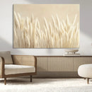 Grass Wall Art Print - Elegant Neutral Decor for Living