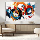 Abstract Wall Art, Rings Wall Art Canvas Print