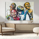 Shai Yossef Style Canvas Art - Joyful African Black Kids by MyGreatCanvas | Canvas Wall Art Prints | Photo Prints & Wall Decor