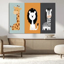 Boho Jungle Animal Nursery Wall Art Prints – Safari Decor