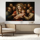 Religious Canvas Wall Art Print - Madonna and Child with