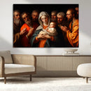 Religious Canvas Wall Art Print - Madonna and Child with