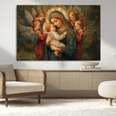 Mary Jesus Canvas Wall Art Print - Madonna and Child with