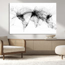Abstract World Map Wall Art – Framed Geometric Line Canvas by MyGreatCanvas | Canvas Wall Art Prints | Photo Prints & Wall Decor