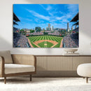 Wrigley Field Chicago Cubs Panoramic Art Multi-Piece Canvas