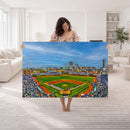 Wrigley Field Chicago Cubs Panoramic Canvas Print –