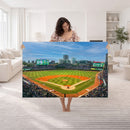 Wrigley Field Chicago Cubs Panoramic Canvas Print –
