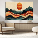 Mountain Triptych Wall Art Canvas Print – Western Nature