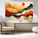 Mid Century Wall Art Print  - Abstract Woodland Print -