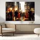 Abstract Jazz Art Wall Art Canvas Print – Colorful Musical