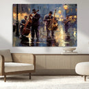 Afro Abstract Jazz Music Wall Art Canvas Print – Colorful