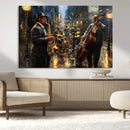 Jazz Canvas Wall Art Print – Abstract African American Music