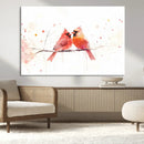 Cardinal Bird Canvas Wall Art - Male and Female Cardinal by MyGreatCanvas | Canvas Wall Art Prints | Photo Prints & Wall Decor