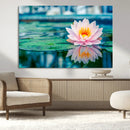 Lotus Flower Wall Art Canvas Print, Water Lily Large Wall