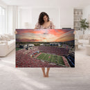 Indiana Memorial Stadium Wall Art Canvas Print, Framed