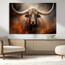 Highland Bull Canvas Abstract Canvas Wall Art Print – by MyGreatCanvas | Canvas Wall Art Prints | Photo Prints & Wall Decor