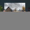 Rustic Autumn Farmhouse Wall Art Canvas Print – Serene