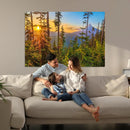 Forest Sunset Wall Art Canvas Print – Green Pines Sunset