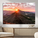 Mountain Sunrise Wall Art – Framed Alpine Ridge Canvas by MyGreatCanvas | Canvas Wall Art Prints | Photo Prints & Wall Decor