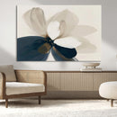 Minimal Flower Wall Art Canvas Print – Framed Beige Bloom by MyGreatCanvas | Canvas Wall Art Prints | Photo Prints & Wall Decor