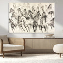 Abstract Horse Wall Art Canvas Print – Framed Horse Sketch by MyGreatCanvas | Canvas Wall Art Prints | Photo Prints & Wall Decor