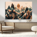 Wood Mountain Landscape Wall Art Canvas Print – Framed by MyGreatCanvas | Canvas Wall Art Prints | Photo Prints & Wall Decor