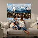 Grand Teton Park Wall Art Canvas Print – Framed Alpine Lake