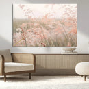 Pastel Grasses Wall Art Canvas Print – Framed Soft Meadow