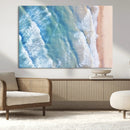 Aerial Ocean View Wall Art Canvas Print – Framed Soft Blue by MyGreatCanvas | Canvas Wall Art Prints | Photo Prints & Wall Decor
