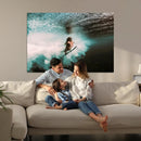 Vibrant Aquatic Motion Wall Art Canvas Print – Framed