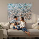 Clear Water Wall Art Canvas Print – Framed Sunlit Ocean