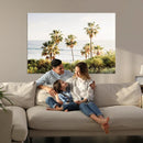 California Coast Palm Trees Wall Art Canvas Print – Framed
