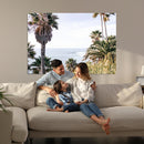 Coastal Palm Trees Wall Art Canvas Print – Framed Ocean