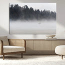 Surfer Fog Wall Art Canvas Print – Framed Foggy Beach Scene by MyGreatCanvas | Canvas Wall Art Prints | Photo Prints & Wall Decor