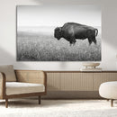 Bison Wall Art Canvas Print – Framed Rustic Wildlife Scene by MyGreatCanvas | Canvas Wall Art Prints | Photo Prints & Wall Decor