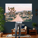 Joshua Tree Park Wall Art Canvas Print – Framed Desert Road by MyGreatCanvas | Canvas Wall Art Prints | Photo Prints & Wall Decor