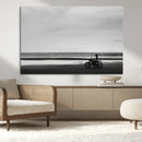 Motorcycle Beach Wall Art Canvas Print – Framed Vintage by MyGreatCanvas | Canvas Wall Art Prints | Photo Prints & Wall Decor