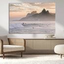 Sunset Surfing Wall Art Canvas Print – Framed Misty by MyGreatCanvas | Canvas Wall Art Prints | Photo Prints & Wall Decor