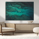 Ocean Surf Wall Art Canvas Print – Framed Vibrant Blue by MyGreatCanvas | Canvas Wall Art Prints | Photo Prints & Wall Decor