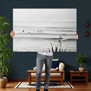 Surfer Silhouette Wall Art Canvas Print – Framed Calm Ocean by MyGreatCanvas | Canvas Wall Art Prints | Photo Prints & Wall Decor